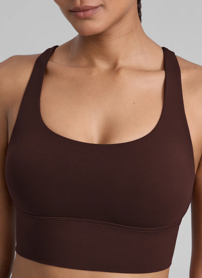 Nakedfeel Longline Criss Cross Back Bra