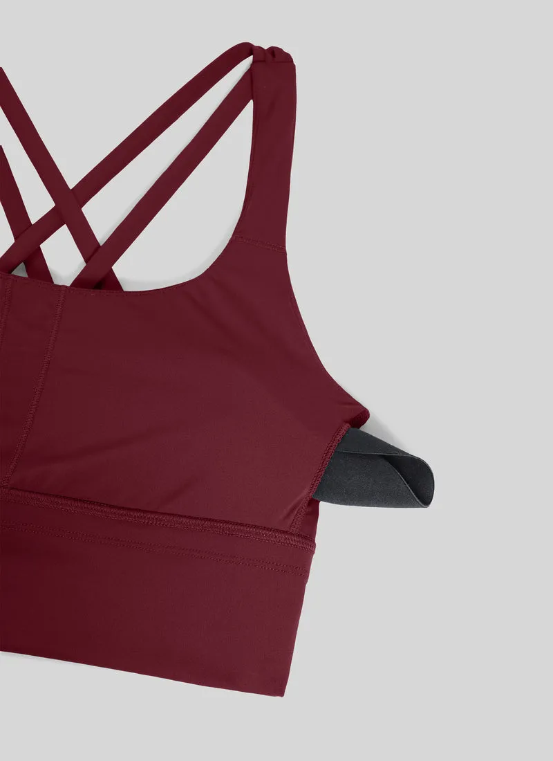 Nakedfeel Longline Criss Cross Back Bra