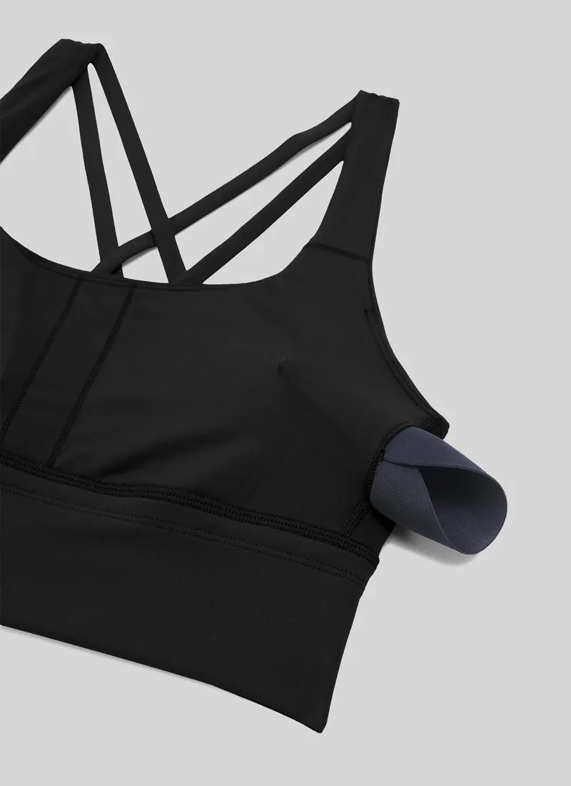 Nakedfeel Longline Criss Cross Back Bra