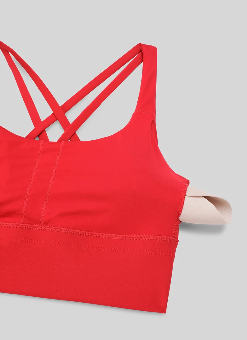 Nakedfeel Longline Criss Cross Back Bra