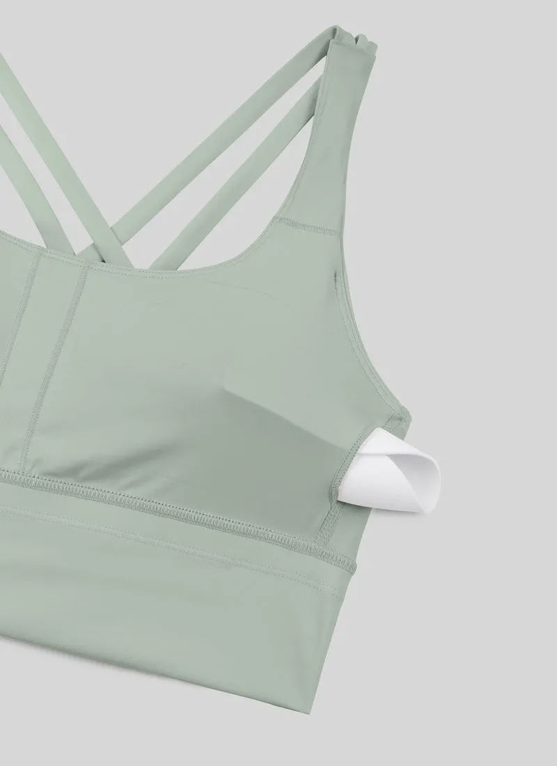 Nakedfeel Longline Criss Cross Back Bra