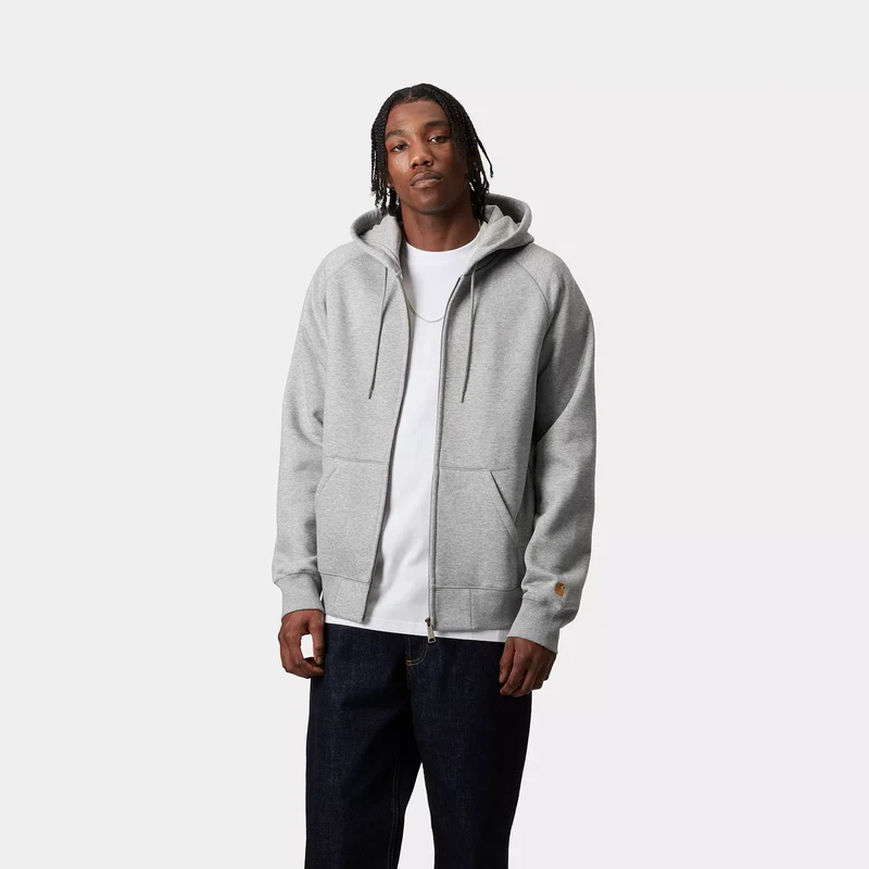 Hooded Chase Jacket Grey Heather