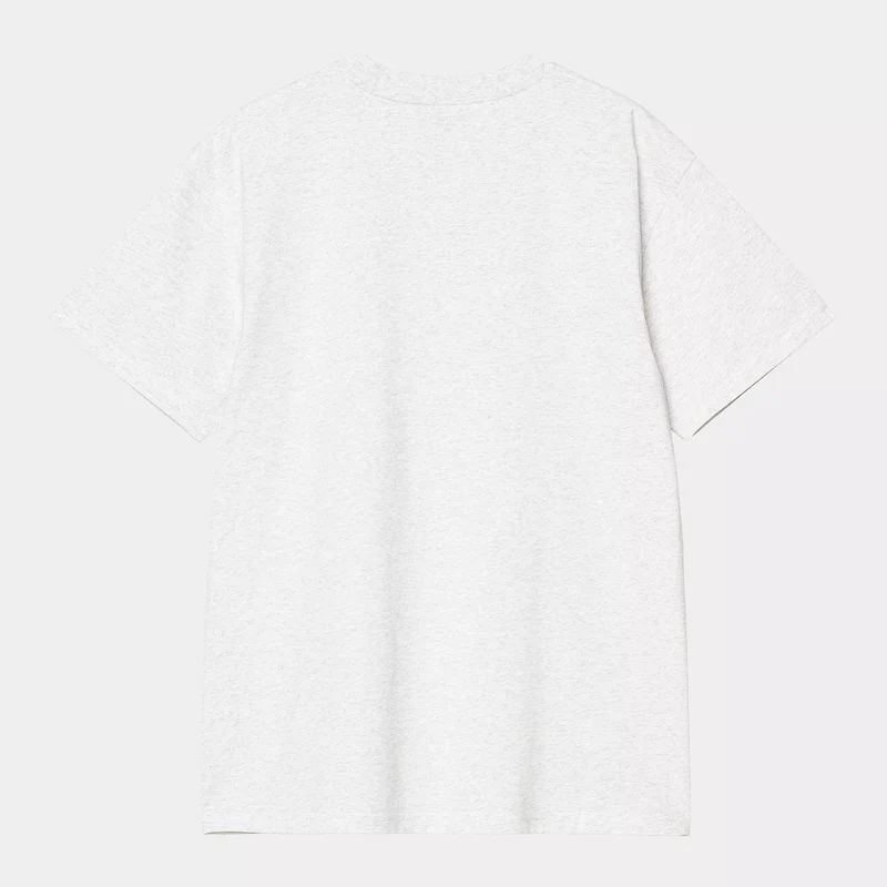 S/S American Script T-Shirt Ash Heather