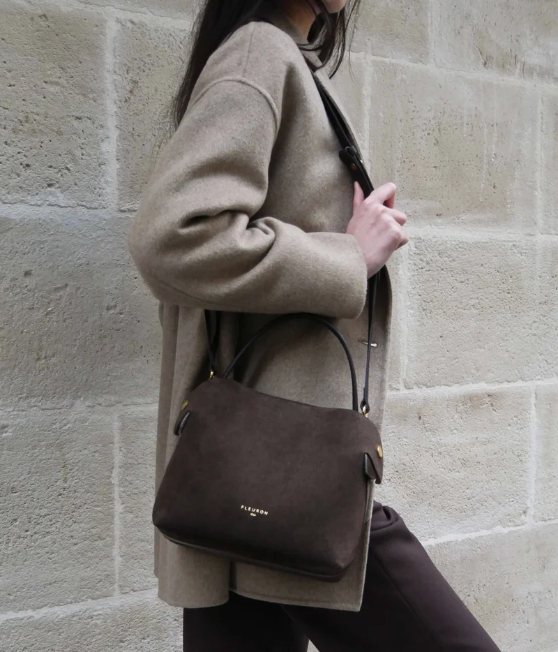 Medium Swann | Suede Moka