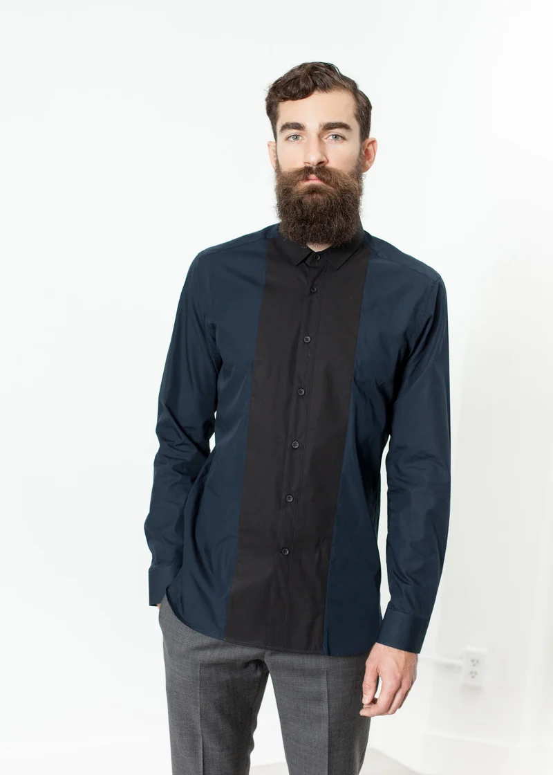 Camicia Classic Shirt in Navy -UEB