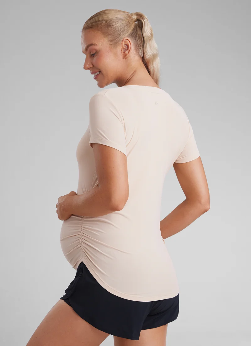 Cloudweight Maternity Ruched Short Sleeve