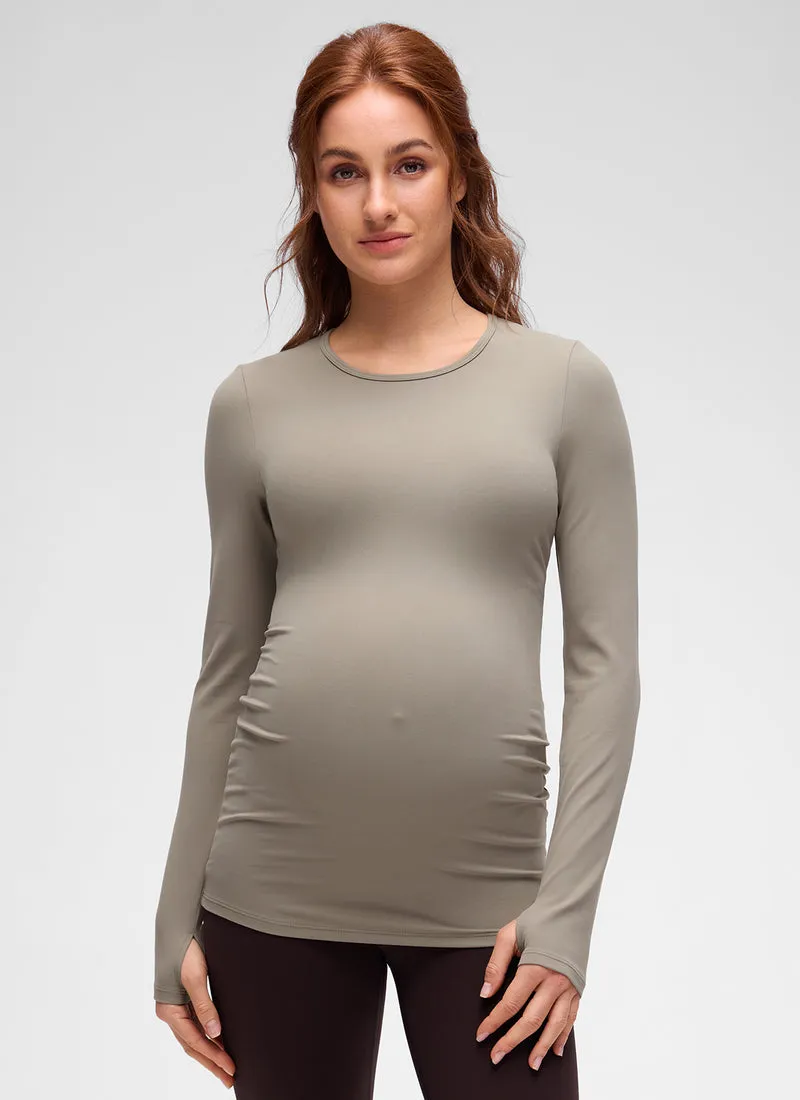 Butterluxe Maternity Crewneck Long Sleeve