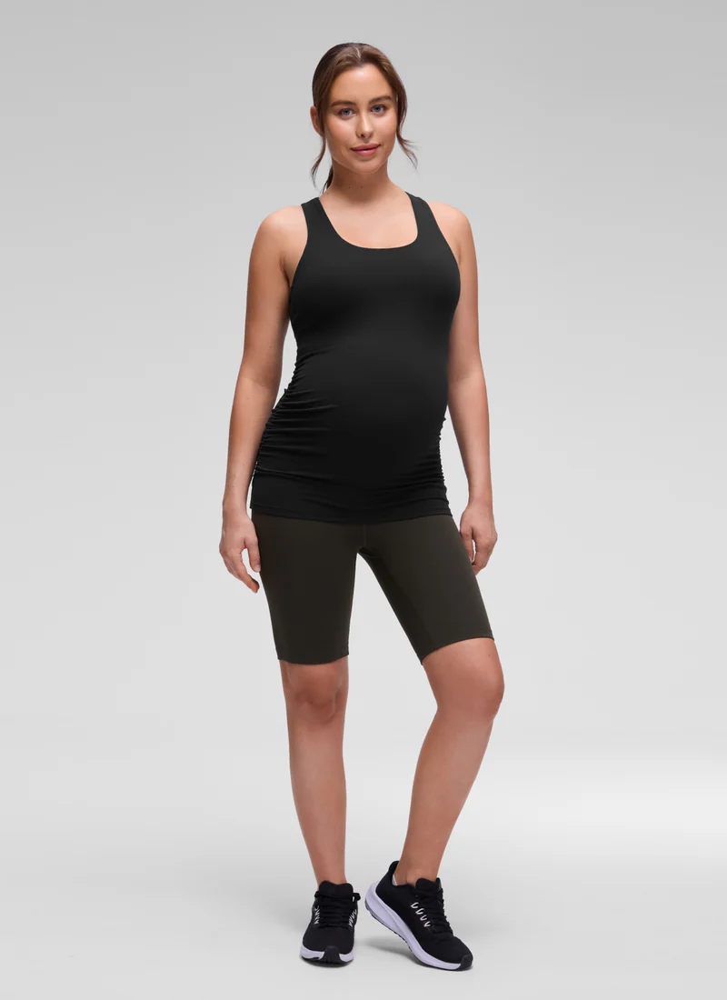 Butterluxe Maternity Built in Bra Ruched Tank