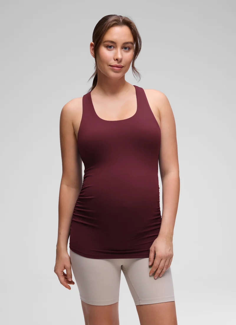 Butterluxe Maternity Built in Bra Ruched Tank