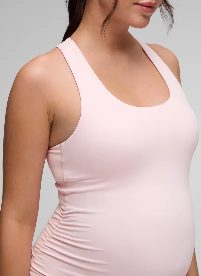 Butterluxe Maternity Built in Bra Ruched Tank