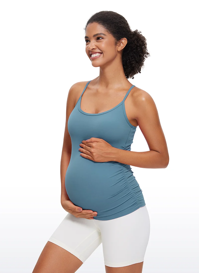 Butterluxe Ruche Sides Y Back Maternity Tank