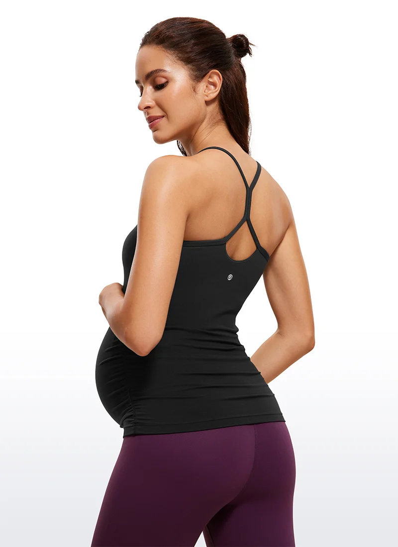 Butterluxe Ruche Sides Y Back Maternity Tank