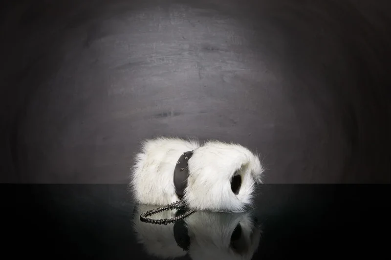 Couverture pour chat « Metis » Blue Ice - Tissu Jean-Paul Gaultier