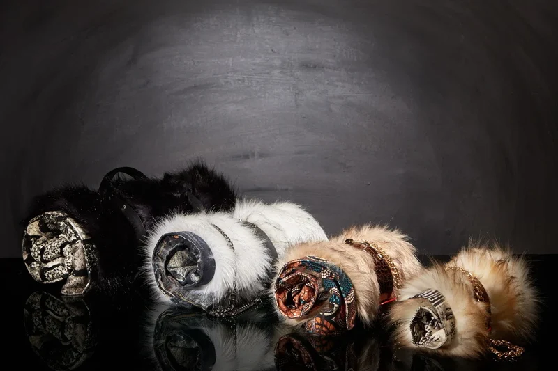Couverture pour chat « Metis » Black Moon - Tissu Jean-Paul Gaultier