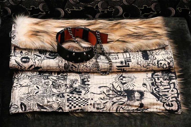 Couverture pour chat « Metis » Art - Tissu Jean-Paul Gaultier