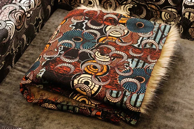 Couverture pour chat « Metis » Africa - Tissu Jean-Paul Gaultier