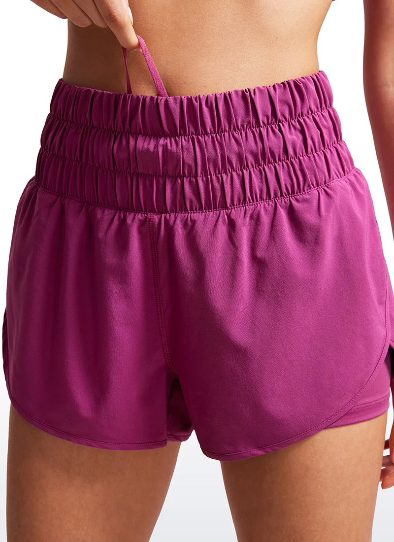 Feathery-Fit Soft 2 in 1 High Rise Shorts 3''