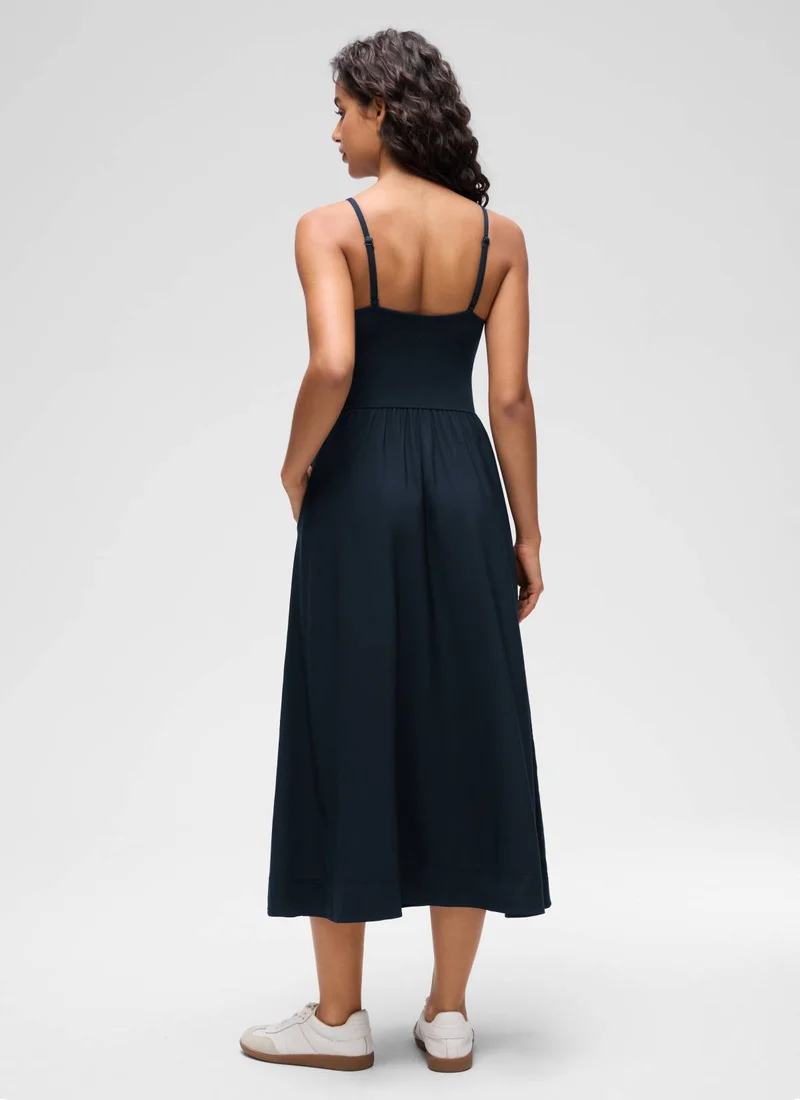 V Neck Flowy Tank Maxi Dress