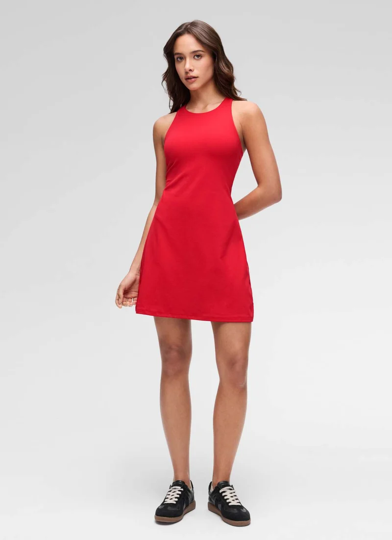 Butterluxe High Neck Racerback Mini Dress