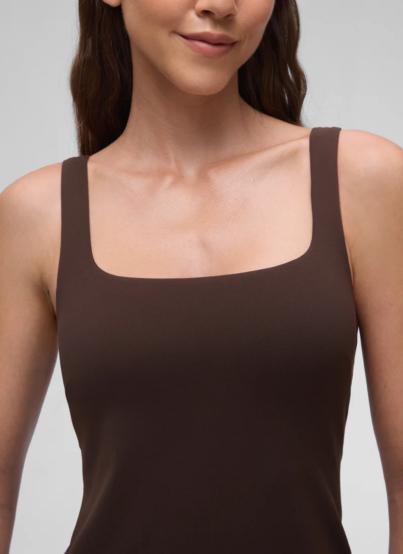 Butterluxe Square Neck Shelf Bra Dress