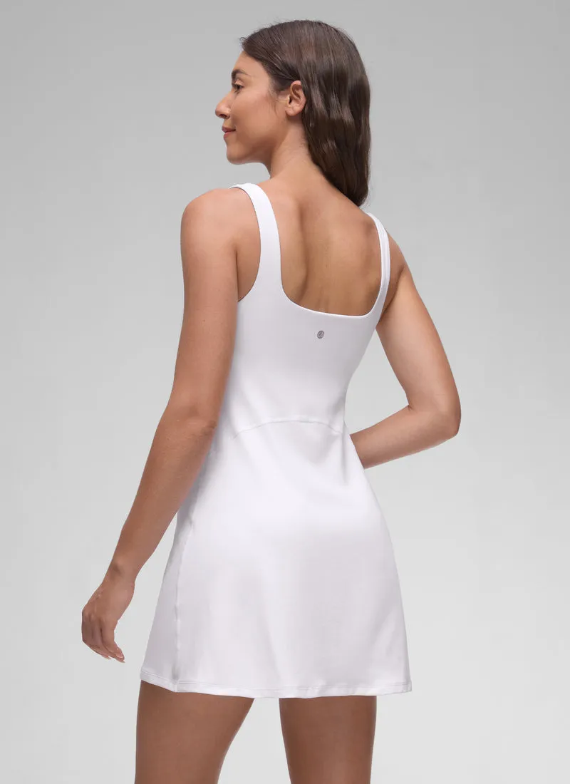 Butterluxe Square Neck Shelf Bra Dress