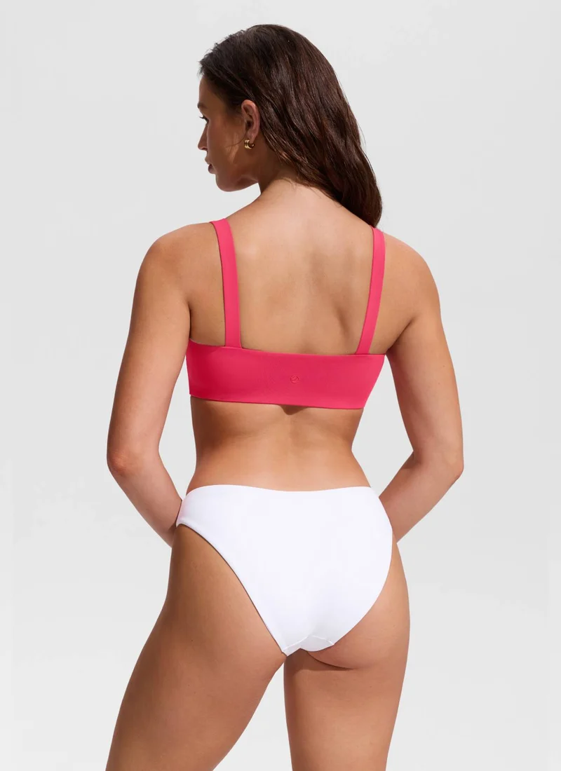 Square Neck Wide Flat Straps Bikini Top