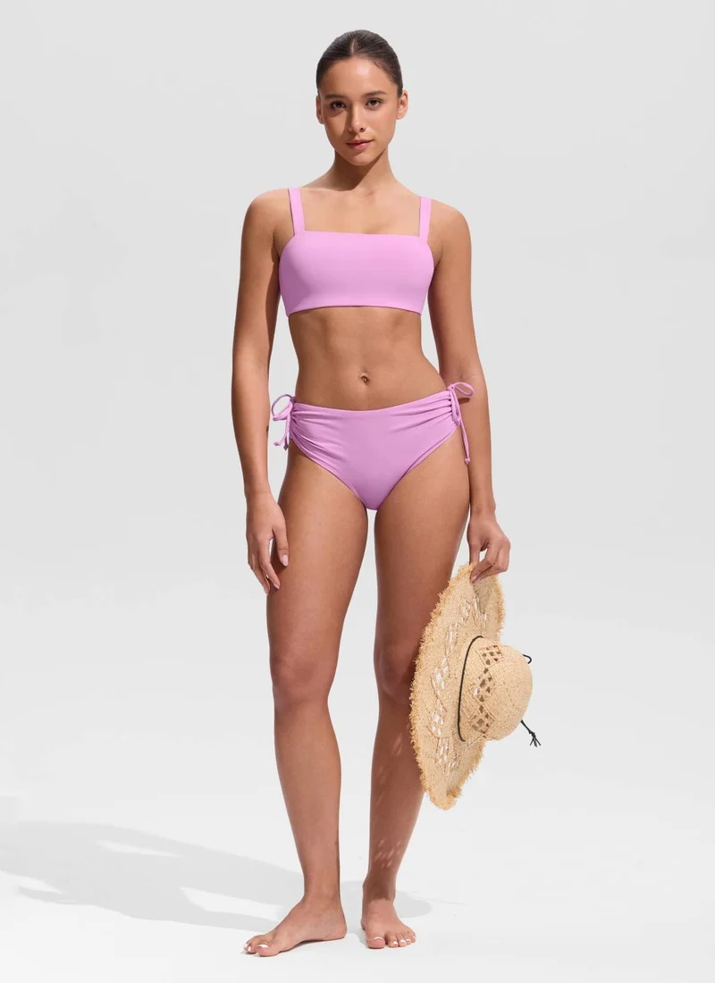 Square Neck Wide Flat Straps Bikini Top