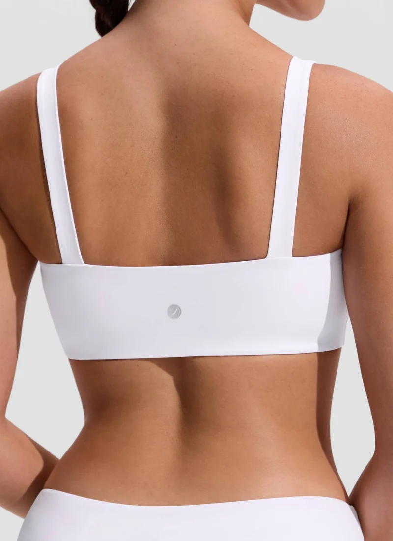 Square Neck Wide Flat Straps Bikini Top
