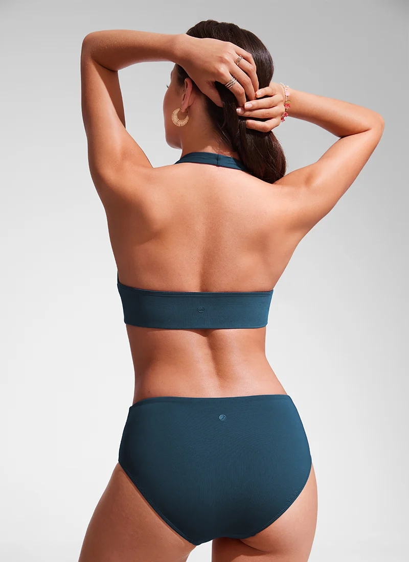 Halter Padded Backless Bikini Top