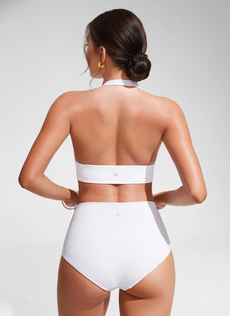 Halter Padded Backless Bikini Top
