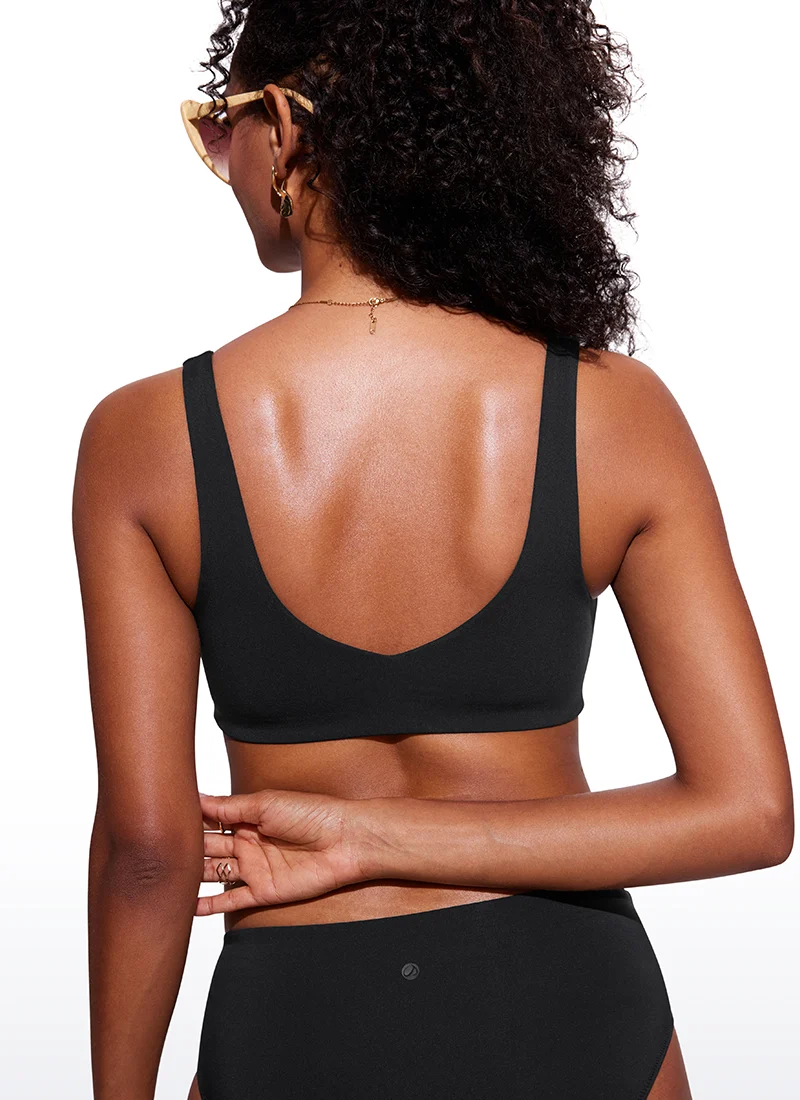 V Neck Bikini Padded Tops