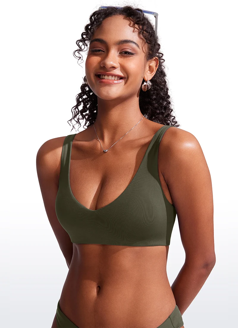V Neck Bikini Padded Tops