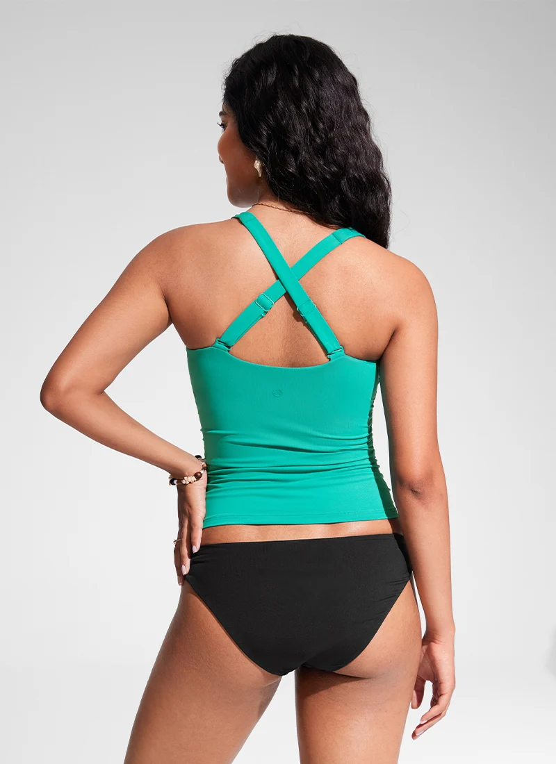 Sunshine Square Neck Tankini Top