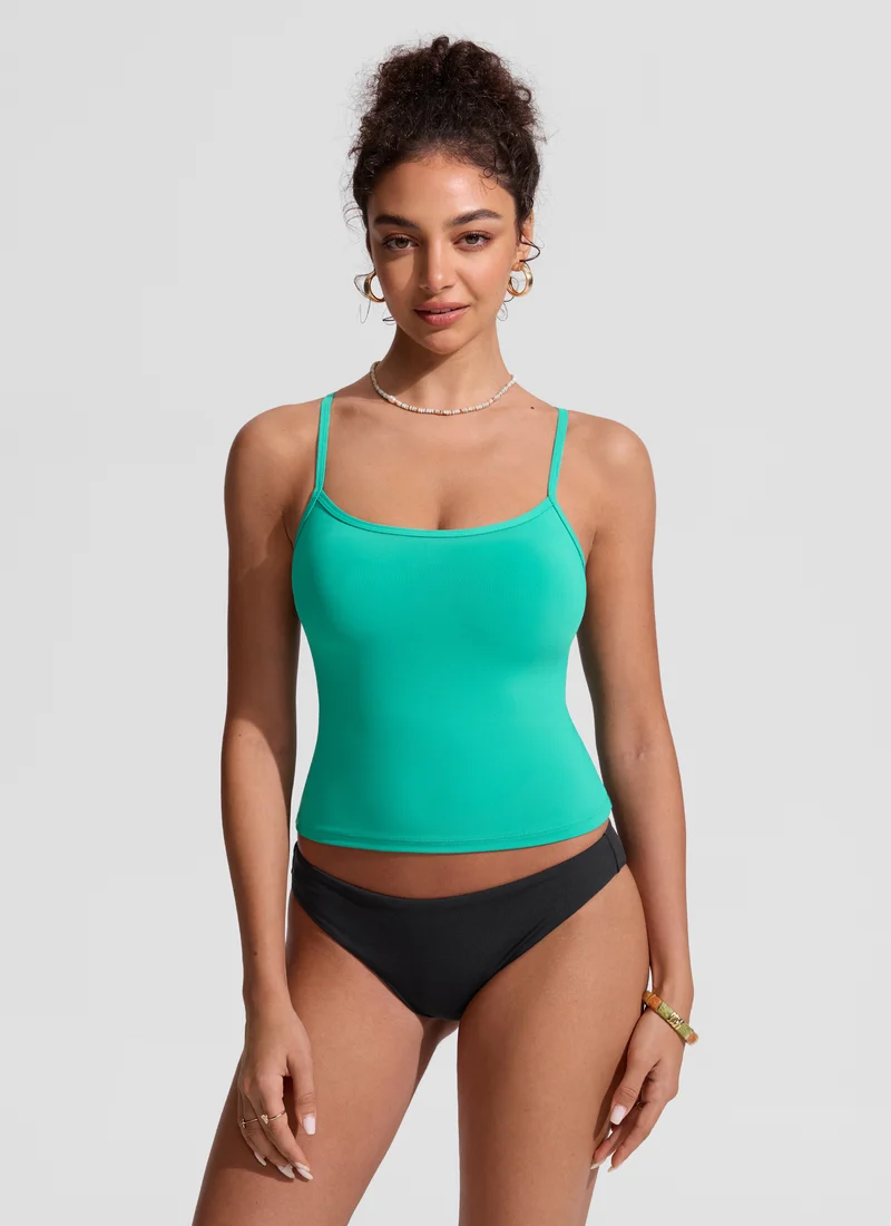 Sunshine Racerback Spaghetti Strap Tankini