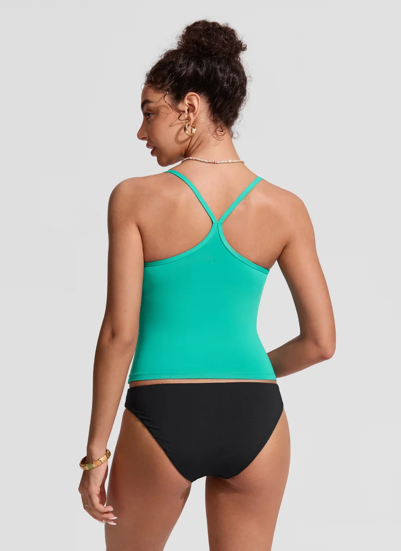 Sunshine Racerback Spaghetti Strap Tankini