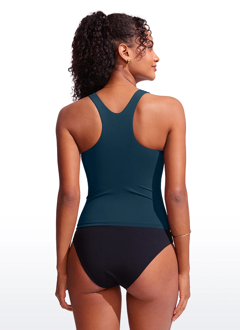 High Neck Racerback Tankini Top