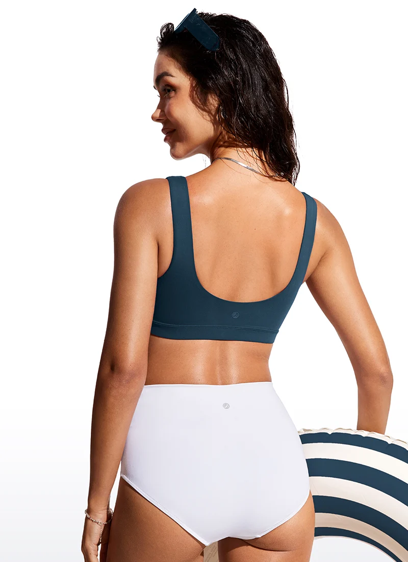 Sunshine Scoop Neck U Back Bikini Top