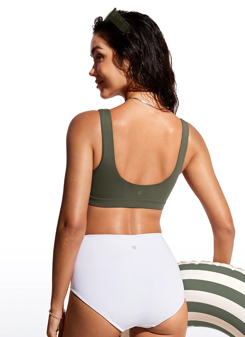 Sunshine Scoop Neck U Back Bikini Top