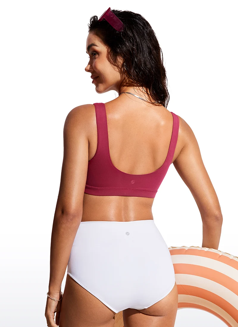 Sunshine Scoop Neck U Back Bikini Top