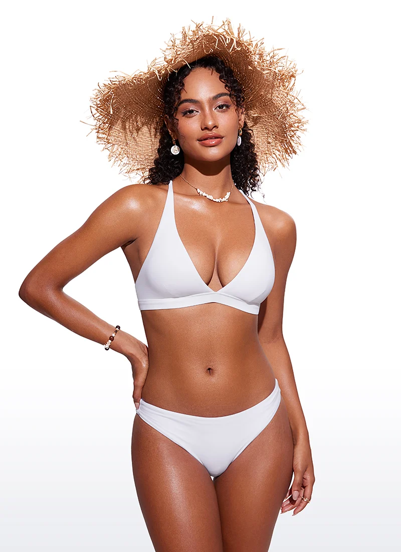 Sunshine Criss Cross Back V Neck Bikini Top