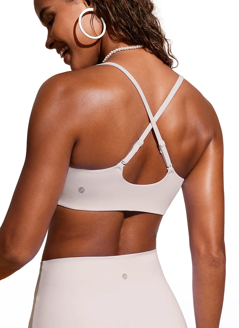 Scoop Neck Adjustable Strap D-DD Bikini Top