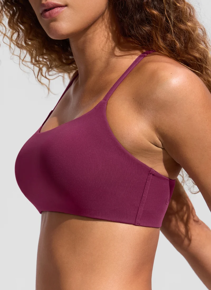 Scoop Neck Adjustable Strap D-DD Bikini Top