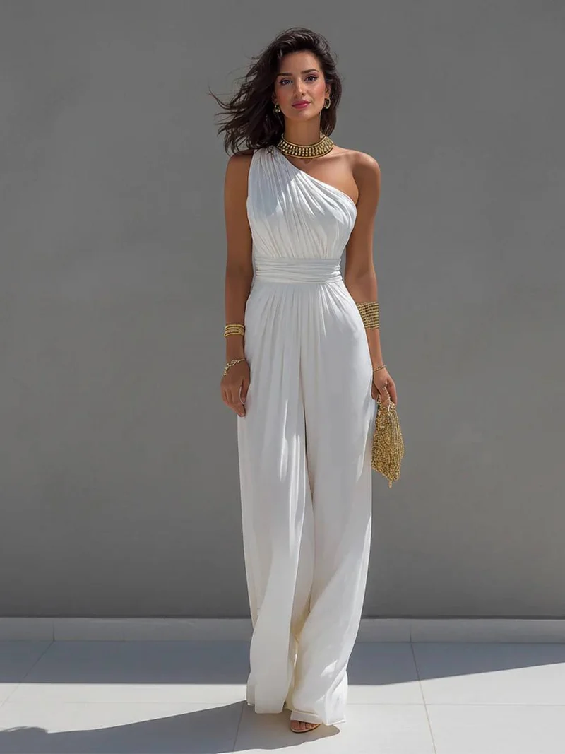 Minimalist Off-Shoulder Jumpsuit