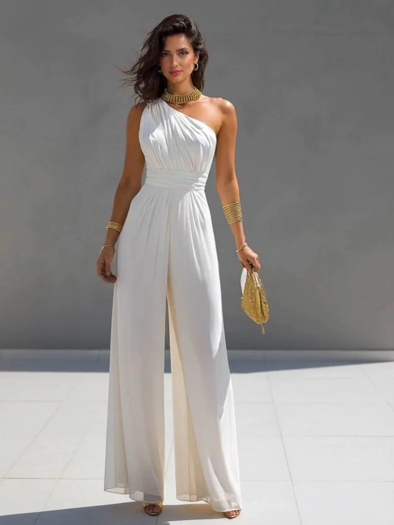 Minimalist Off-Shoulder Jumpsuit