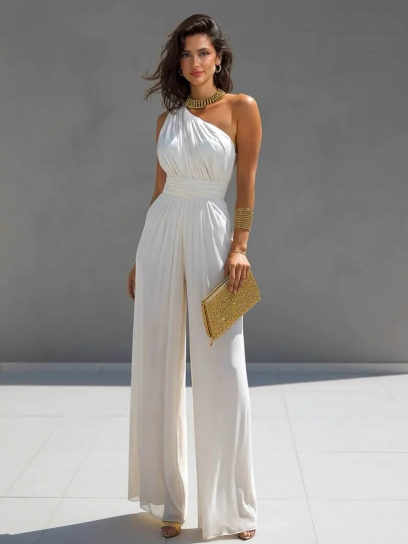 Minimalist Off-Shoulder Jumpsuit