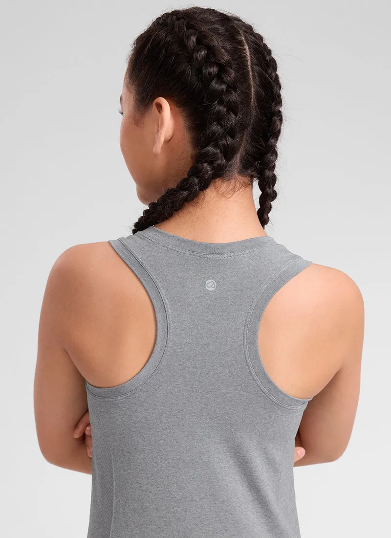Girls Seamless Waist Length Tank