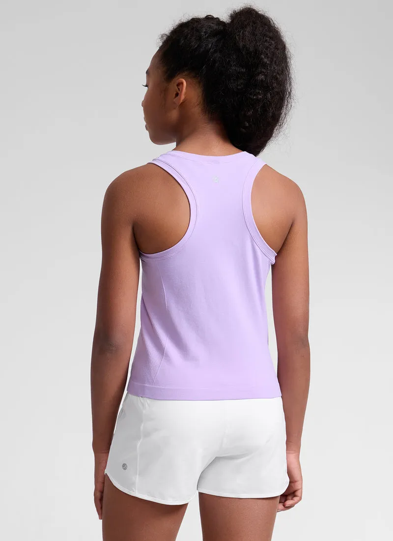 Girls Seamless Waist Length Tank