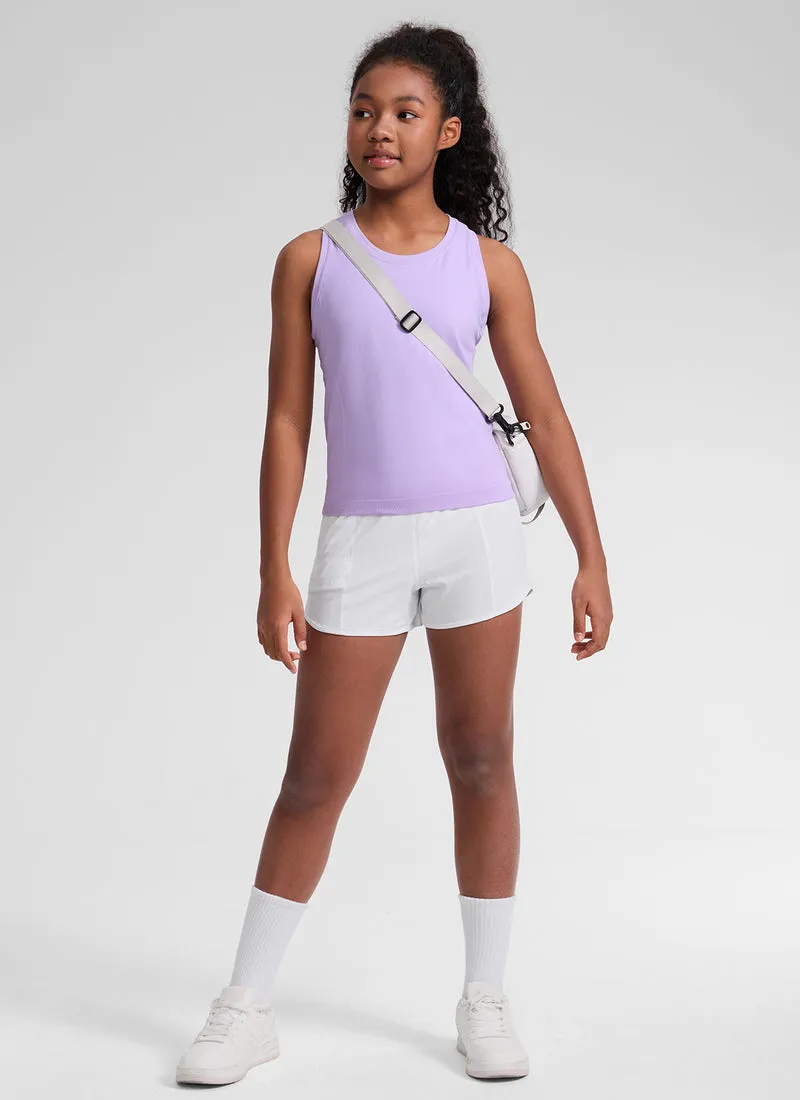 Girls Seamless Waist Length Tank