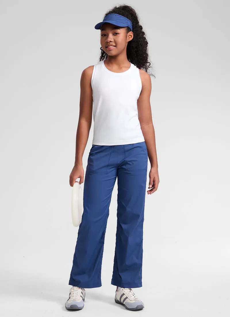 Girls Seamless Waist Length Tank