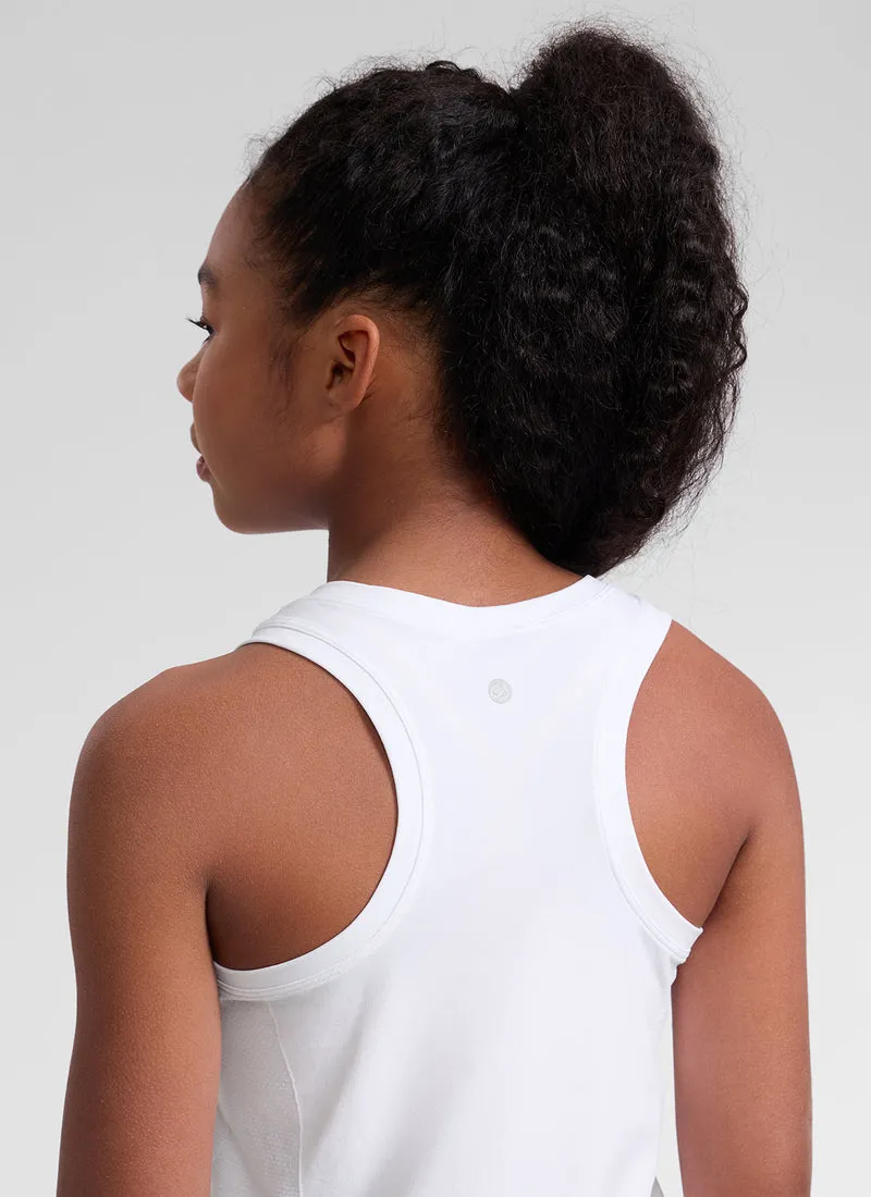 Girls Seamless Waist Length Tank